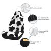 Noasqll Black White Cow Spots Car Seat Covers Front Car Seats Protector Cover with Rear Storage Pockets for Car Truck Sedan Suvs - 1 Pcs view 4