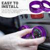 3PCS Air Conditioner Switch Button Knob Cover, Aluminum Alloy A/C Decal Trim Rings, AC Climate Control Knob Outer Ring Compatible with Dodge Challenger Durango 2015-2022 view 4