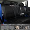 LZGBMNB 9 Pcs Car Seat Cover for Ford Explorer 2011-2019 2020 2021 2022 2023 2024, Leather Front and Rear Seat Covers Full Sets Waterproof Breathable Interior Accessories,Blue view 3