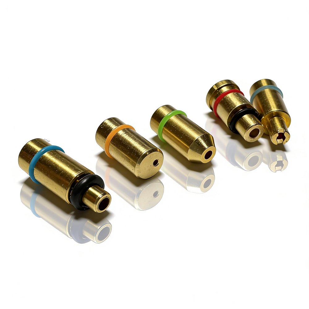 OuyiTrade 5 in 1 Set Gas Refill Adapter Compatible with Dupont Lighter Yellow/Red/Green/Blue Caps