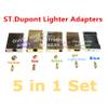 OuyiTrade 5 in 1 Set Gas Refill Adapter Compatible with Dupont Lighter Yellow/Red/Green/Blue Caps view 2