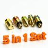 OuyiTrade 5 in 1 Set Gas Refill Adapter Compatible with Dupont Lighter Yellow/Red/Green/Blue Caps view 4