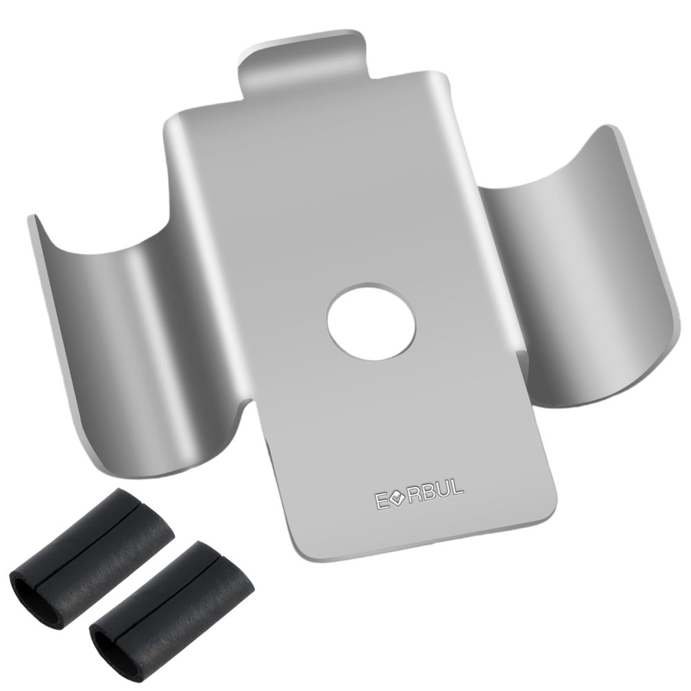 EVRBUL Upgraded Stainless Steel Parking Brake Cable Clip Retainer with Rubber Tubes Compatible with BMW 1 Series F20/F21, 2 Series F22/F23, 3 Series F30/F31, 4 Series F32/F33/F36 Replace#: 34406854898