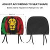 OXJOIIS 1 Pcs Car Headrest Cover Jamaican Rasta Flag Rastafarian Reggae Lion Car Seat Head Rest Cover Protector Head Rest Coverings for Cars Truck Auto view 2