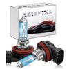 Asasytal H11 Halogen Headlight Bulb Fog Light 12V 55W 4300K Super Bright Warm White Lights High Performance Car Headlight Standard Replacement Bulb, 2 Pcs view 1