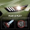 Asasytal H11 Halogen Headlight Bulb Fog Light 12V 55W 4300K Super Bright Warm White Lights High Performance Car Headlight Standard Replacement Bulb, 2 Pcs view 4