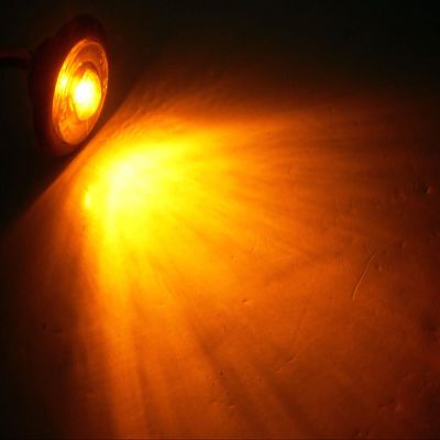 21615001 1" Round Amber Saucer Hot Spot Trailer 216-1500-1
