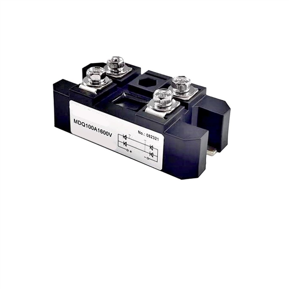 WUZDPRCJ 100A single-phase rectifier bridge AC-DC module 100Amp 12V to1800V MDQ100A-16 12V 24V 36V 48V 600V 1000V 1200V 1600V MDQ100A(MDQ100A 800V)