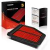 A-Premium Pre-oiled Engine Air Filter Compatible with Acura & Honda Models - ILX 2013 2014 2015 2.0L, Civic 2012 2013 2014 2015 1.8L view 1