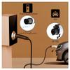 EQBVZZRD EV Charger Extension Cable 12KW 50A EV Charger Cable Type2 to Type1 Charging Station Fast Elecitric Car Charging Cable 5M EVSE Female to Male Plug(32A 8KW 1 Phase) view 3