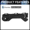 INFINAUTO Bumper Support Bracket, Left Side Front Bumper Retainer Bracket Hold Mount No.BT4Z17C947B for Ford Edge 2011-2014 ABS Plastic Black, 1 Pc view 4