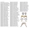 PerGar Car Door Lock Cylinder with Key 5070006 Compact Structure Metal Door Lock Cylinder Replacement for Truck C10, C20, C30 19651987 Door Locks Cylinder Kit view 3