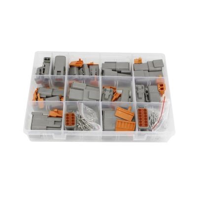 DLAHPJPT Automotive Electrical connectors 13 Sets DTM wat/erp/;ro/of Wire Connector Kit DTM06-2/3/4/6/8/12S DTM04-2/3/4/6/8/12P Automotive Sealed pl;/UG with Terminals
