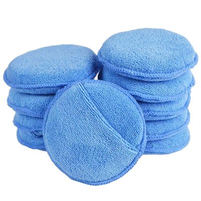 Wax Applicator Pad Microfibre Hand Polishing Sponge Set with Finger Pocket for Cars Auto 10PCS