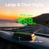 KUOWEIHUD Heads up Display for Cars,Car HUD,Head up Display for Car,Car Speedometer Display,Automatic Brightness Adjustment,Speeding Alert,USB Cable Plug & Play view 2