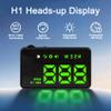 KUOWEIHUD Heads up Display for Cars,Car HUD,Head up Display for Car,Car Speedometer Display,Automatic Brightness Adjustment,Speeding Alert,USB Cable Plug & Play view 3