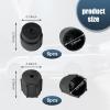 Nowkont Pack-10 Car 0.5"/13mm Low Pressure and 0.6"/16mm High Pressure Caps Kit, ABS Plastic Air Conditioning Valve Core Cover, Air Conditioning System Sealing Kit, Universal for Most Cars (Black) view 2