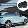 Nowkont Pack-10 Car 0.5"/13mm Low Pressure and 0.6"/16mm High Pressure Caps Kit, ABS Plastic Air Conditioning Valve Core Cover, Air Conditioning System Sealing Kit, Universal for Most Cars (Black) view 3