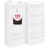 Orighty Cleaning Cloths, Shop Towels 100 Pack, Shop Rags Reusable, Microfiber Cleaning Rags Bulk for Cars, Multi-Purpose Lint Free Towels for Automotive, Mechanic, Kitchen, 11.5 x 11.5, White view 1