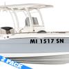 Custom Boat Letters for Registration - (Pack of 2) - Your Numbers and Letter, Marine Grade Vinyl Decals Sticker - 3.25" x 24" view 1