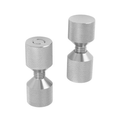2pcs Aluminum 2 Hole Flange Pin Oxidation Resistant Alignment Tool Easy to Use Flange Aligner for Mechanical Assembly