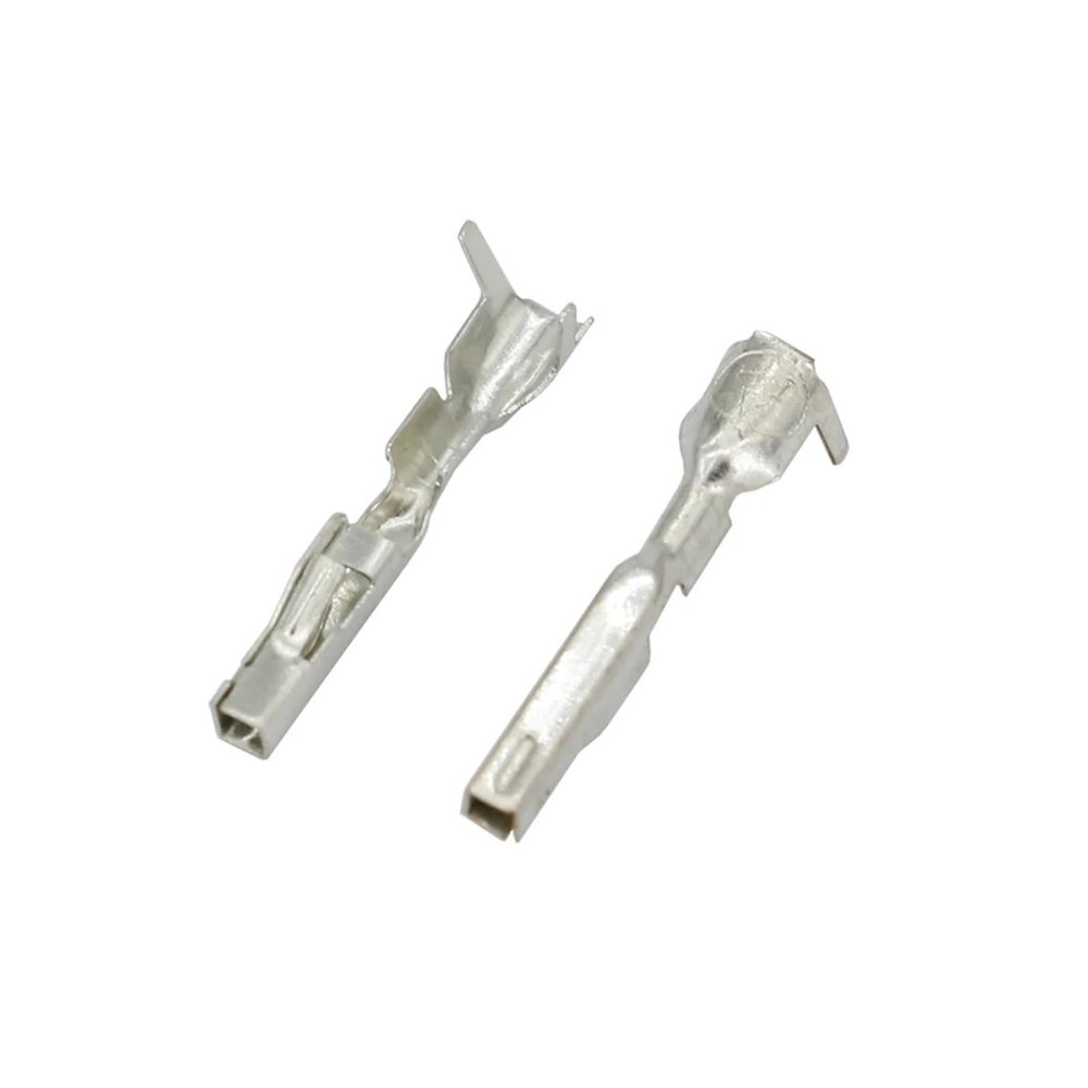 DLAHPJPT automotive electrical connectors 50 PCS 1.2 MM Auto Crimp Loose Wire Terminal Splice Pins Electrical Connector pl;/ug 1718653-1 4F0973703 G406 DJ623W-1.2x0.6A