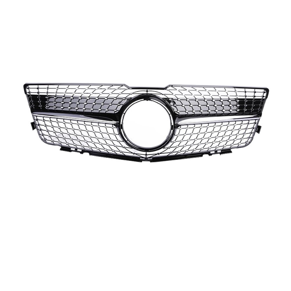 IALQXYCX Compatible For Benz GLK X204 Front Bumper Panamericana GT Grille Style X204 300 350 400 Grill Parrilla 2008-2015 Black Silver(Diamond Black 08-12)