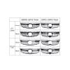 IALQXYCX Compatible For Benz GLK X204 Front Bumper Panamericana GT Grille Style X204 300 350 400 Grill Parrilla 2008-2015 Black Silver(Diamond Black 08-12) view 2