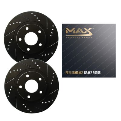 Max Advanced Brakes - Rear Brake Rotor Set for Lexus IS300