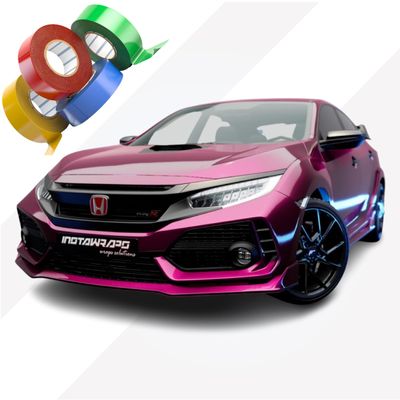 3M Chrome Delete Tape Stripe | Vinyl Film Car Wrap Custom Stripes | Gloss Fierce Fuchsia | G348 | 26" x 25ft | Instawraps Heat Resistance Pro Wrapping Glove - Included