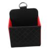 PLAFOPE Car Air Vent Organizer Multi-functional Storage Pouch for Sunglasses Phones and Items Easy Installation Stylish Design for Clean Car Interior Black Red view 1