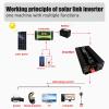 Auto Pure Sine Wave Inverter 4500W 7000W 10000W Voltage Converter DC 12V / 24V /48V to AC 110V 120V 220V Inverters with LCD Display for Car Caravan Camping Boat,4500W-24V view 4