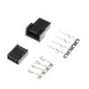 ROBAUN 10-50Sets 2510 2540 2.54 Mm KF2510 KF2540 Male Female Housing Connector with Terminals 2.54mm Pitch Black Color(4Pin Black Set,10Sets) view 1