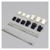 ROBAUN 10-50Sets 2510 2540 2.54 Mm KF2510 KF2540 Male Female Housing Connector with Terminals 2.54mm Pitch Black Color(4Pin Black Set,10Sets) view 2