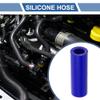 X AUTOHAUX Straight Coupler Silicone Hose 0.63" ID 2.99" Length 0 Degree Universal Car Silicone Hose Coolant Hose 4-Ply 5mm Thickness Air Intake/Turbo/Intercooler Piping Tube Blue 1 Pcs view 2
