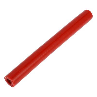 X AUTOHAUX Straight Coupler Silicone Hose 0.39" ID 7.87" Length 0 Degree Universal Car Silicone Hose Coolant Hose 4-Ply 5mm Thickness Air Intake/Turbo/Intercooler Piping Tube Red 1 Pcs