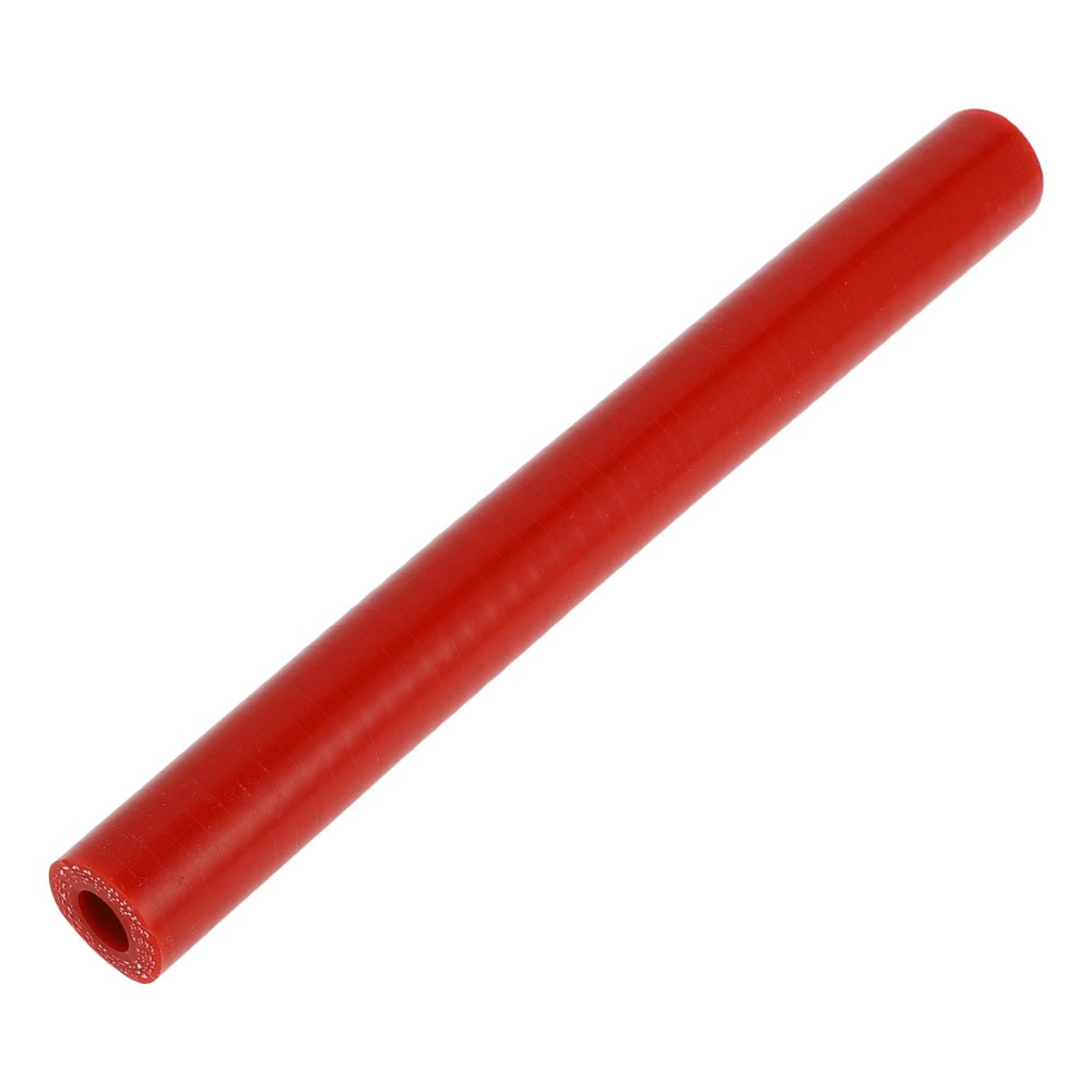X AUTOHAUX Straight Coupler Silicone Hose 0.39" ID 7.87" Length 0 Degree Universal Car Silicone Hose Coolant Hose 4-Ply 5mm Thickness Air Intake/Turbo/Intercooler Piping Tube Red 1 Pcs