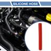 X AUTOHAUX Straight Coupler Silicone Hose 0.39" ID 7.87" Length 0 Degree Universal Car Silicone Hose Coolant Hose 4-Ply 5mm Thickness Air Intake/Turbo/Intercooler Piping Tube Red 1 Pcs view 2