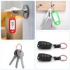 CooBigo 12 Pack Small Keychain Key Ring Holder 4 Inch Travel Luggage Tag Loops Wire Cable Key Chain for Hanging Car Keys Dog Tag Rings Keeper (Thick: 2mm, Red) view 3