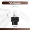Sephile 10 PCS 3157 Car Tail Light Bulb, Waterproof Waterproof Vehicle Vehicle Turn Signal Light, Universal 12V 21/5W Automotive Brake Light Replacements for Truck SUV Car (White Light) view 2