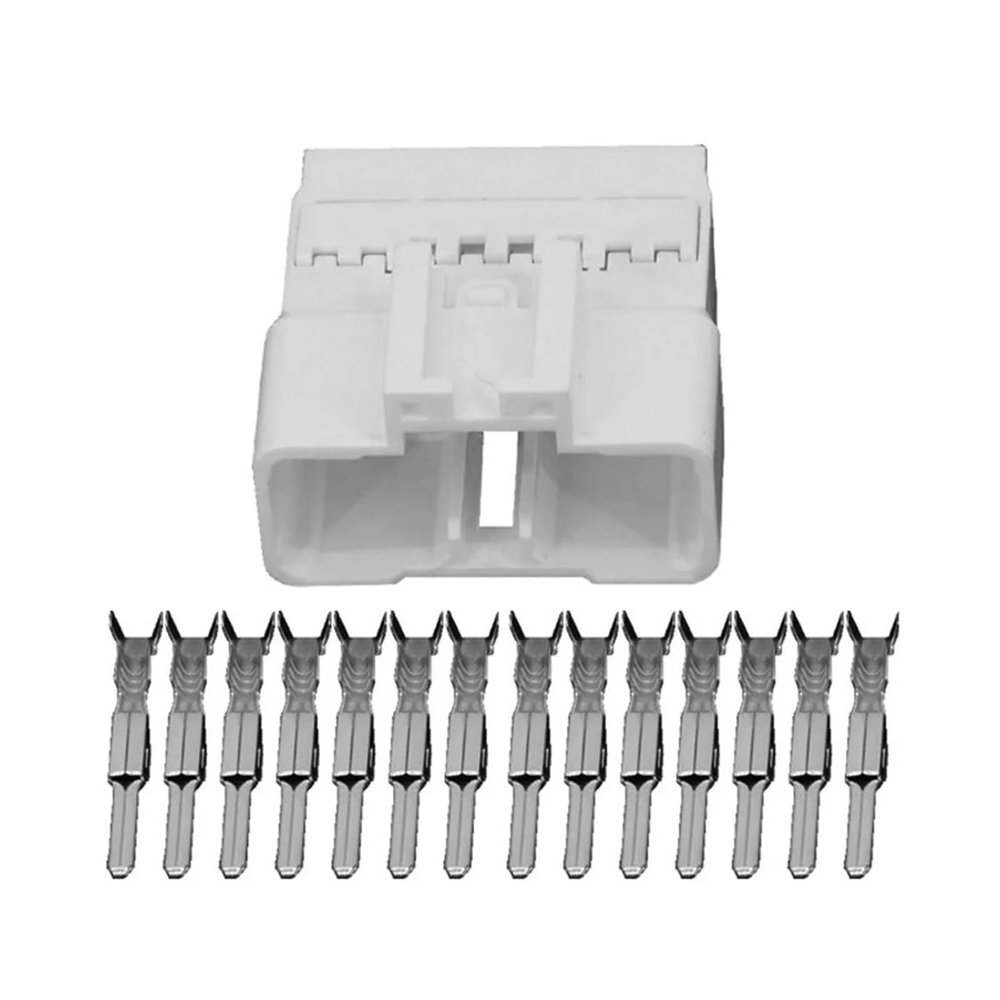 DLAHPJPT Automotive Electrical connectors 14 Pin Automotive Connectors Snowy Male and Female Car Connector with Terminal DJ7142-2.2-11/21 14P(Male Plug,10 Sets)