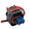 DLAHPJPT Automotive Electrical connectors 2 Pin 2.8Series Fuel Injector pl;/UG Wiring Harness Car Wa*TER/pr/oo*f Electronic Connector with Cable 1928A00517 1928405521(5 Pcs), 2pin Female view 1
