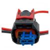 DLAHPJPT Automotive Electrical connectors 2 Pin 2.8Series Fuel Injector pl;/UG Wiring Harness Car Wa*TER/pr/oo*f Electronic Connector with Cable 1928A00517 1928405521(5 Pcs), 2pin Female view 3