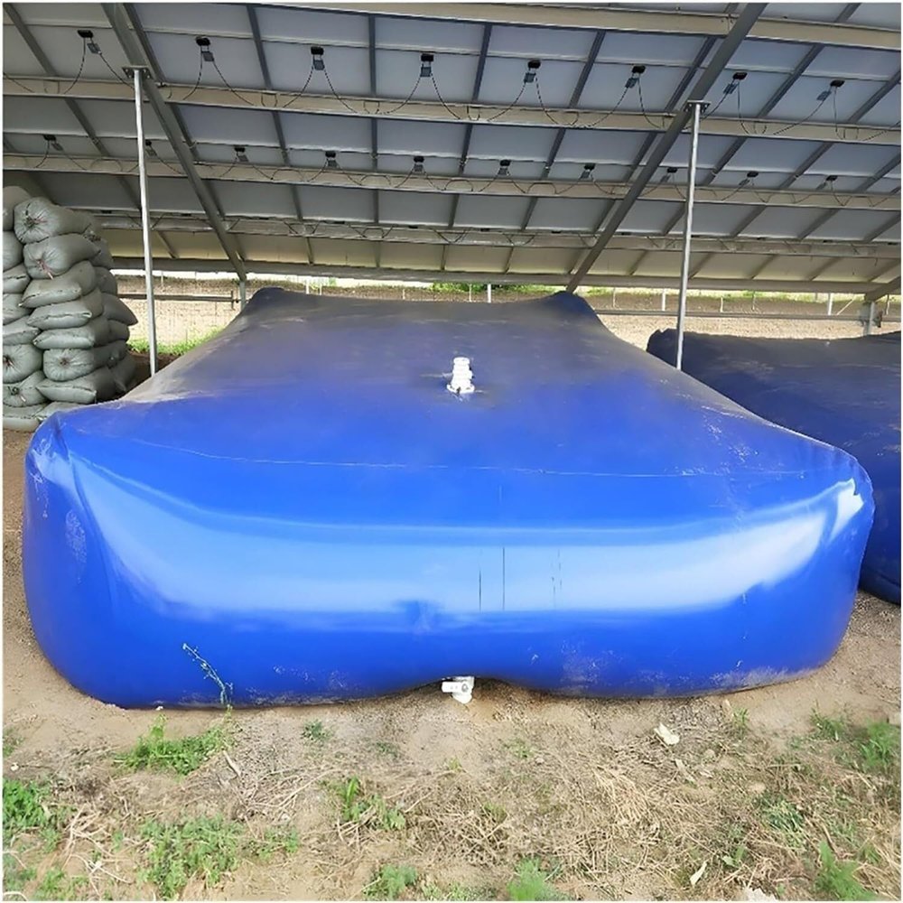 TZLGMDER Water Storage Bags Water Bladder Storage Containers for Truck Beds/Camping/RVs/Swimming Pools, Water Collection Systems Portable(2100L/1.5 * 2 * 0.7M), Blue, jj-99
