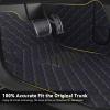 Leather Car Floor Mats for Toyota Camry 2018-2019, Black Blue view 2