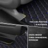 Leather Car Floor Mats for Toyota Camry 2018-2019, Black Blue view 4