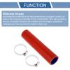 X AUTOHAUX Straight Coupler Silicone Hose with Clamps 1.38" ID 7.87" Length 0 Degree Car Silicone Hose Coolant Hose 4-Ply 5mm Thick Air Intake/Turbo/Intercooler Piping Tube Blue Red 1 Set view 4