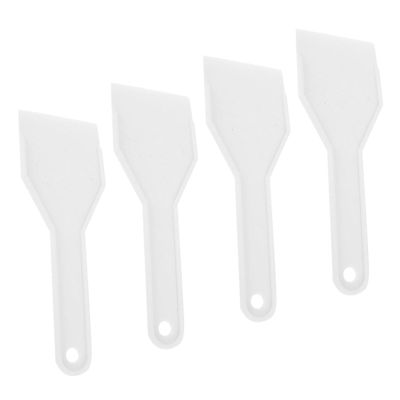 CATIEBYE 4pcs Sturdy Plastic De-icing Shovel Frost Remover for Freezer Fridge Refrigerator Cleaning Tool