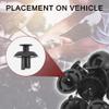 TUCKBOLD Car Front Fender Skirt Clip for Toyota 4Runner 2010-2020 Durable No.9046707211 | Bumper Push Type Plastic Retainer Rivets Black 25 Pcs view 3