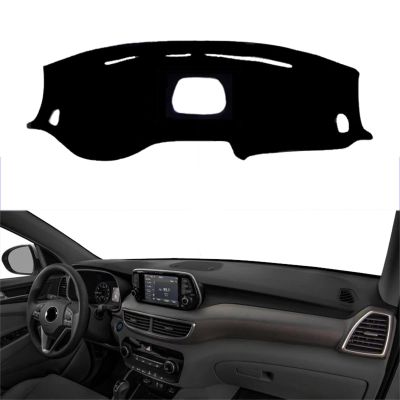 TDOQLYGR Fit for Hyundai Tucson 2019-2021,Car Dashboard Cover,Black Dash Mat Dashboard Cover,Anti-Slip Dash Pad Protective Cover